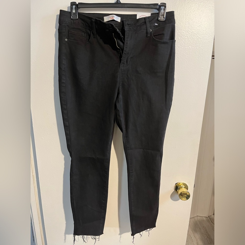 California Vintage Black Ankle Jeans Size 14